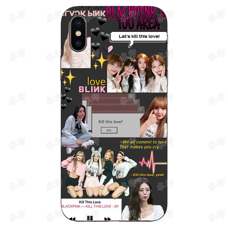 ブラックピンク iPhone11/11 pro/11 pro max/se2ケース JISOO JENNIE ファンins風 強化ガラス