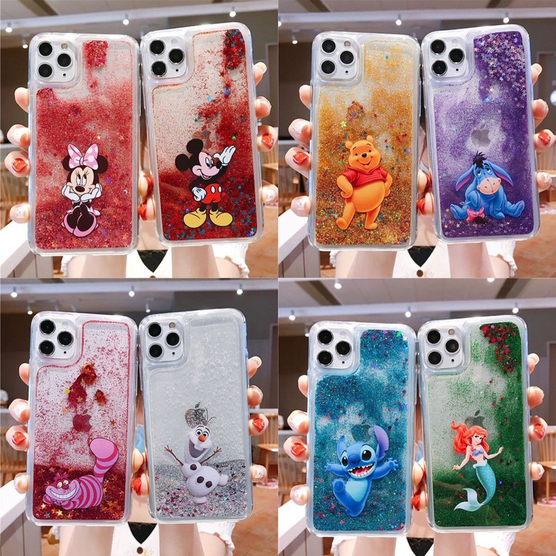 ディズニー柄 iphone12/12pro/12pro max/11/11 pro/11 pro max/se2ケース disney シリコン製 くまのプーさん 人魚姫 透明ケース