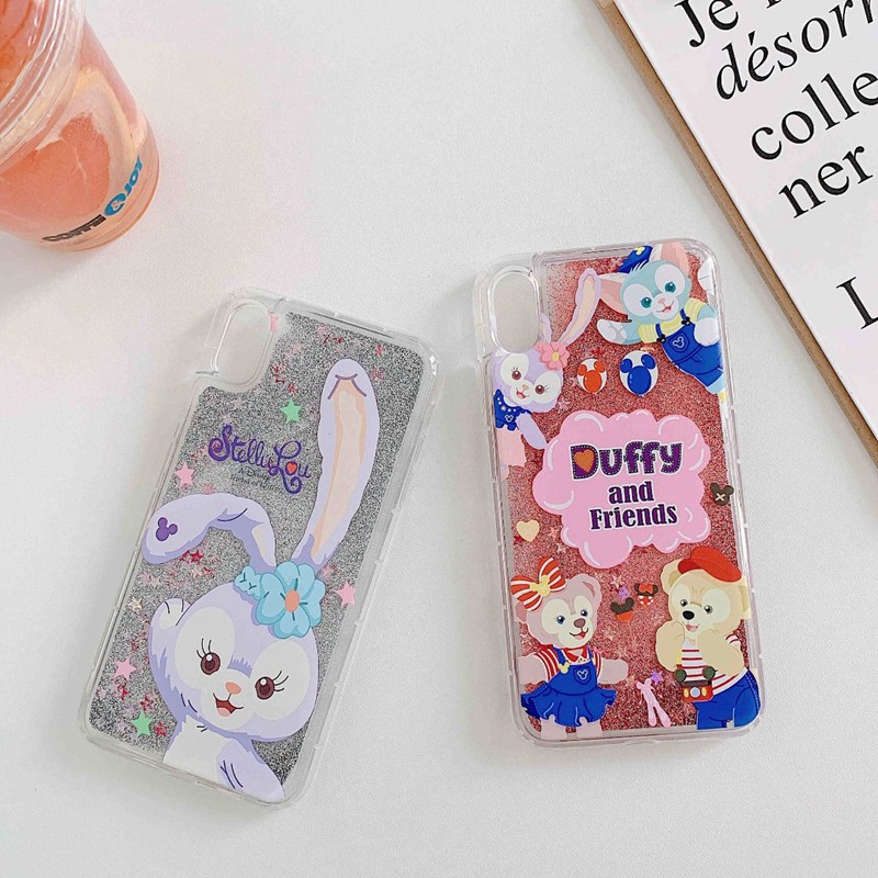 OPPO R15/R17 Proケース Duffy and Friends キラキラ アイフォンx/xs/xr/8/7/6カバー 可愛い レディーズ