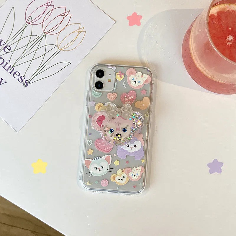 東京ディズニーシー iphone 11/11 pro/11 pro max/se2ケース 透明ケース シリコンケース ダフィーとフレンズ duffy and friends ダッフィー 