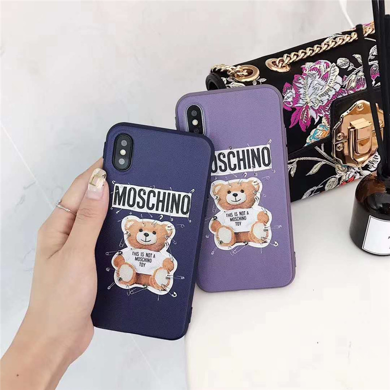 Moschinoモスキーノ ブランド Iphone12pro/12mini/12pro max/11ケース 個性 ぬいぐるみ熊 シンプル 女性向け アイフォン12/x/xs/xr/8/7/6カバー