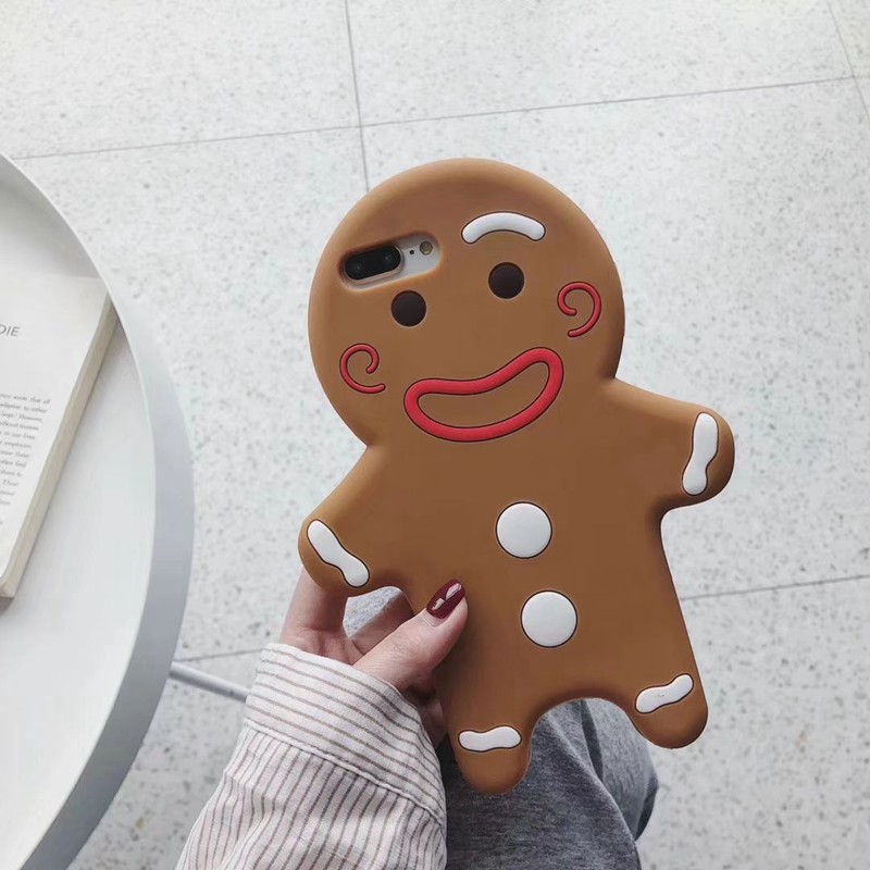 iPhone X/XS/XRケース ins風 gingerbread man 耐衝撃 アイフォン8/7/6カバー メンズ レディーズ