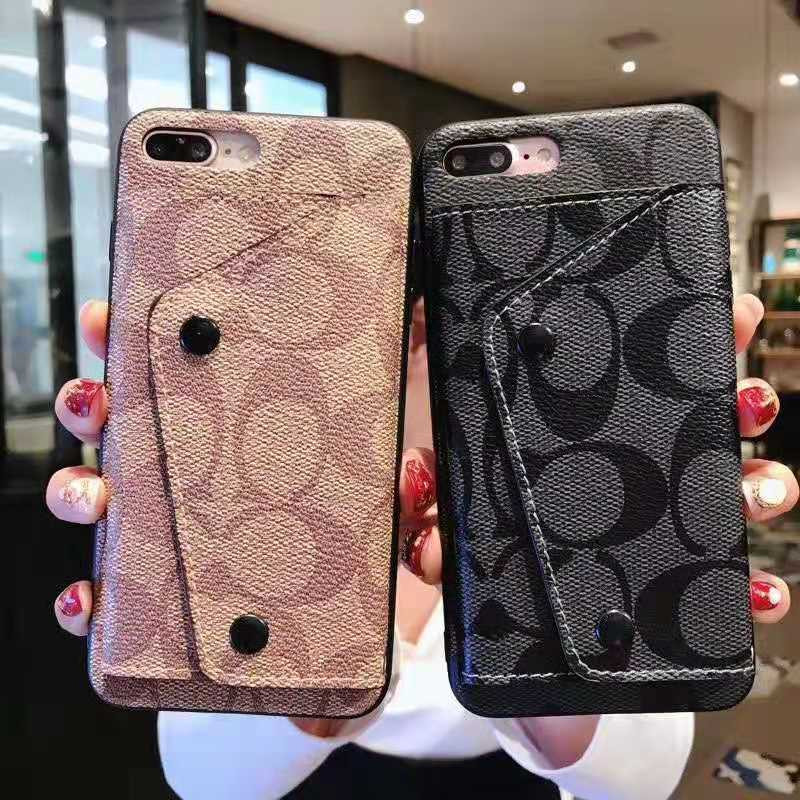 Coach ブランド iPhone 12/12 pro max/12 mini/11pro maxケース レザー iphone 11/11 pro/x/8/7スマホケース 封筒型 カード入れ