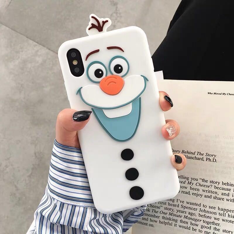 ディズニー アナと雪の女王 オラフ iphone 12/12 pro/12 pro max/11/se2ケース 可愛い 立体柄  滑り止め