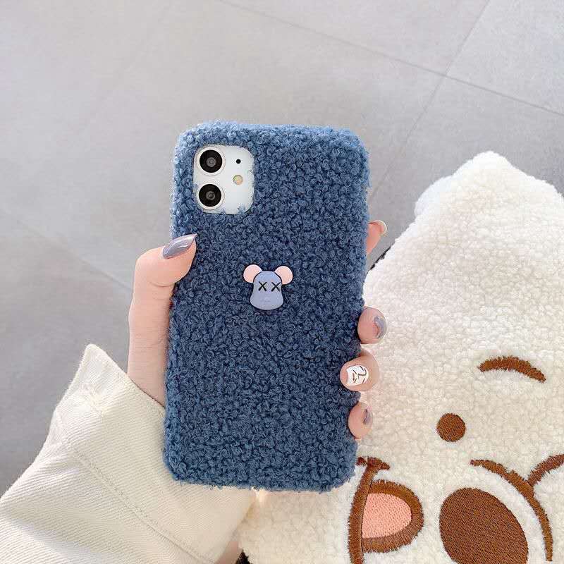 kaws ザ・シンプソンズ iphone 12/12 pro/12 max/12 pro max/11 pro max/se2ケース カウズ フワフワ 毛系 Huawei p30/p30 pro/p20/p20 pro/mate30/mate30 pro/mate20/mate20 proケース