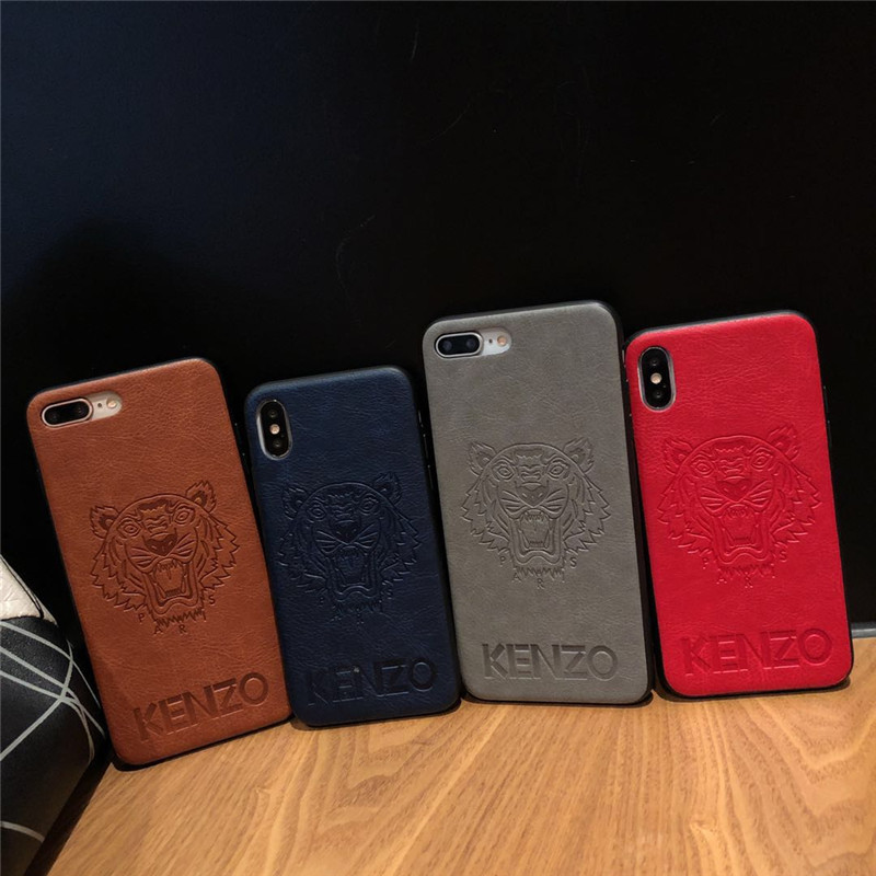 KENZO iphone 11/11 pro/11 pro maxケース オシャレ ケンゾー 虎頭柄 皮革 大人っぽい 韓国風 iPhone X/XS/XR MAX/se2ケース