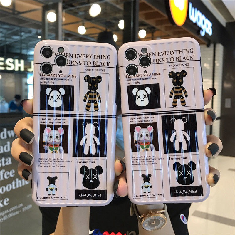 kaws iPhone 12/12 pro/12 max/12 pro max/11 pro max/se2スマホケース 可愛い カウズ バンパーケース スリム 軽量 スーツケース型