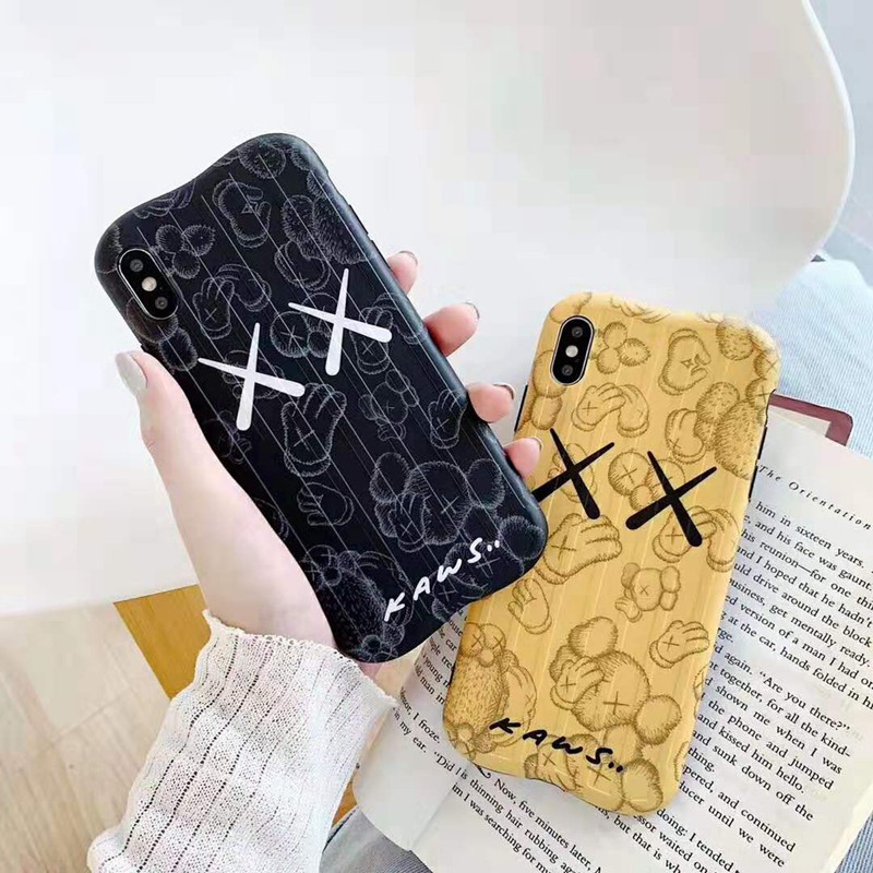 カウズ XX柄  アイフォンx/xr/xs max/8/7 plusケース 可愛い ファッション メンズ レディーズ