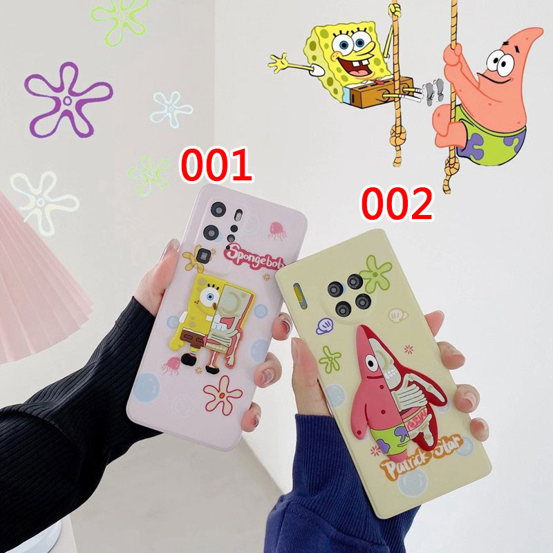 SpongeBob スポンジボブ iphone 12/12 pro/12 mini/12 pro max/11/11 pro/11 pro max/se2ケース 個性 パトリック・スター