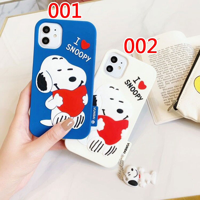 iphone 12/12 pro/12 mini/12 pro max/11/11 pro/11 pro max/se2ケース 面白い ジャケット型  Snoopy ペンダント付き