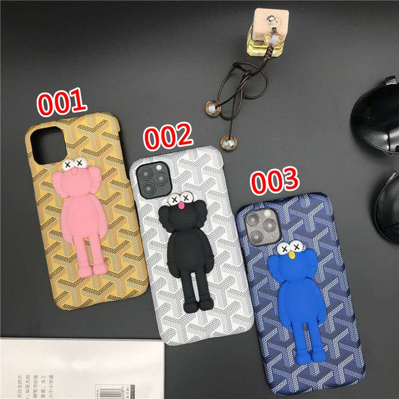 KAWS ゴヤール コンボ iphone 12/12 pro/12 mini/12 pro max/11/11 pro/11 pro max/se2ケース カウズ かわいい Goyard ジャケット型