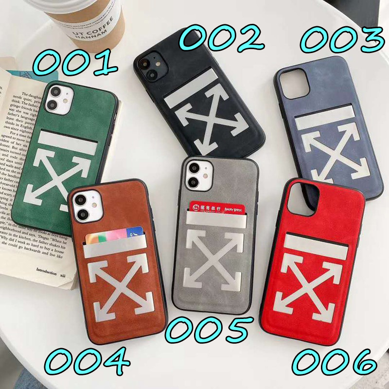 Off-White/オフホワイト iphone 12/12 pro/12 mini/12 pro max/11/11 pro/11 pro max/se2ケース レザー 個性