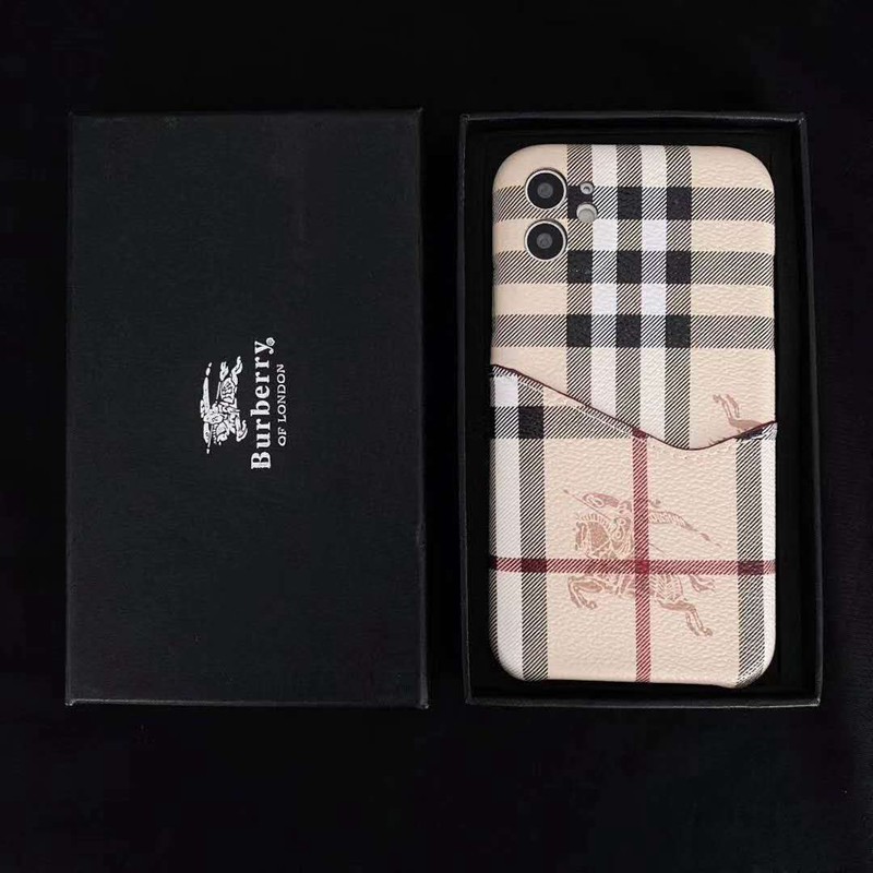 Burberryバーバリー ブランドiphone12mini/12pro/12pro max/11ケース オシャレ 騎士柄 カード収納 個性 革製 韓国風 芸能人愛用 男女兼用 アイフォン12/x/xs/xr/8/7/6カバー