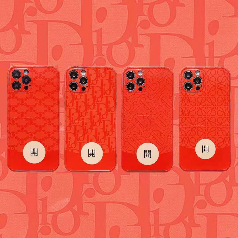 Dior ディオール iphone12/12mini/12 pro/12 pro maxケース 個性 ハイブランド ビジネス 赤い封筒型 Celine セリーヌ iPhone11/11pro max/xr/8plusケース モノグラム Burberry バーバリー 安い アイフォン