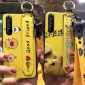 ピカチュウ柄 Xperia 1 II/ 10 IIケース ストラップ付き かわいい漫画柄 iphone 11/11 pro/11 pro maxケース クマネコちゃん リング ハンドベルト galaxy s20/s20+/s10+/s9ケース ソフトTPU アイフォンx/xr/xs/xs maxカバー おしゃれ huawei P30/30proカバーメンズ レディーズ