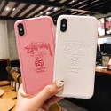 Stussy ブランド iphone 12/12 pro/12 mini/12 pro max/11/11 pro/11 pro max/se2ケース 凹み STUSSY ステューシー レザー ステッチ iPhone x/xr/xs/xs maxスマホケース 純色 TPU ジャケット型 アイフォン8/7/6/6s/6s Plusカバー レディーズ