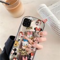 ディズニー iphone 12/12mini/se2ケース ミッキー 反射ミラー カガミ シリコンケース 女性向け Mickey Mouse アイフォンxr/x/xs/8/7カバー ガラスケース Donald Duck 化粧用 芸能人愛用 おしゃれ 可愛い 欧米大人気 