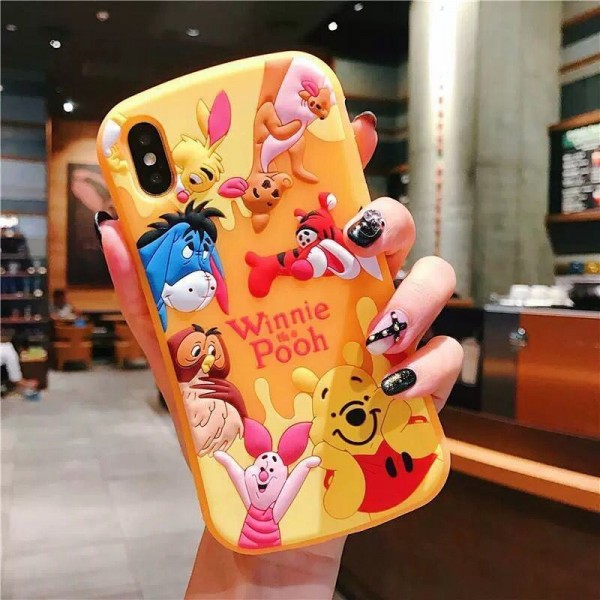 ディズニー風 iphone12/12pro/12pro max/se2ケース くまのプーさん シリコンカバー ピグレット ティガー disney アニメーション 防衝撃 アイフォン11/11prox/xs/xr/8/7/6スマホケース お洒落 大人気 メンズ レディーズ