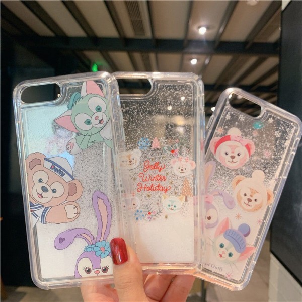 東京ディズニーシー iphone 12/12 pro/12 pro max/se2ケース お洒落  キラキラ duffy and friends 激安 個性 ジェラートニ シェリーメイ StellaLou Duffy 透明ケース 激安 耐衝撃 アイフォンx/xs/xr/8/7/6カバー メンズ レディーズ