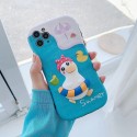 ラバー・ダッキー 可愛いアヒル柄 iphone 11/11 pro/11 pro max/se2ケース おしゃれ 女性向け 3D柄 凹凸形 夏休み風 iPhone x/xs/xrケース 耐衝撃 ins風  海泳ぎ  シリコンケース ジャケット型 アイフォン8/7カバー 女子高校生 レディーズ