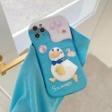 ラバー・ダッキー 可愛いアヒル柄 iphone 11/11 pro/11 pro max/se2ケース おしゃれ 女性向け 3D柄 凹凸形 夏休み風 iPhone x/xs/xrケース 耐衝撃 ins風  海泳ぎ  シリコンケース ジャケット型 アイフォン8/7カバー 女子高校生 レディーズ