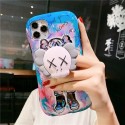 KAWS iphone 12/12 pro/12 pro max/11/se2ケース 個性 カウズ風 スタンド機能 ソフトケース キラキラ Huawei p40/p40 pro/p30/p30 pro/p20/p20 pro/mate30/mate30 pro/mate20/mate20 proケース シリコンケース 落下保護 アイフォンx/xs/xr/8/7カバー メンズ レディーズ