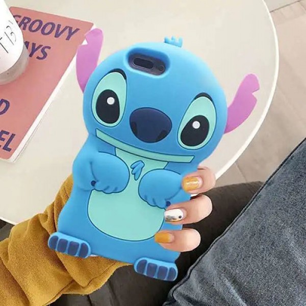 スティッチ柄 iphone 12/12 pro/12 pro max/11/se2ケース オリジナル ディズニー 3D Lilo & Stitch シリコンケース Galaxy s9/s9 plus/s8/s8 plus/s7/s7 edge/s6/s6 edgeケース 耐衝撃 Huawei p20/p20 pro/Nova3e/Nova4eケース アイフォンx/xs/xr/8/7/6カバー メンズ レディース