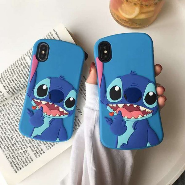 Lilo & Stitch スティッチ柄 iphone 12/12 pro/12 pro max/11/se2ケース ins風 Galaxy s10/s10+ケース シリコンケース 浮彫デザイン 漫画風 流行 Huawei p40/p30 proケース SNS 学生 アイフォン12 mini/x/xs/xr/8/7/6カバー レディース