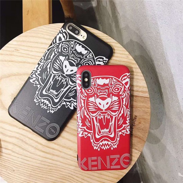 KENZO iPhone 11/11 pro/11 pro max/se2ケース ジャケット型 ケンゾーブランド 虎柄 iphone x/xr/xs maxスマホケース シリコンケース 耐衝撃 アイフォンX/8/7/6/6s Plusカバー おしゃれ 男女兼用