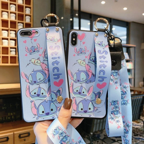 スティッチ柄 iphone 12/12 pro/12 pro max/11/se2ケース ストラップ付き Lilo & Stitch漫画柄 Huawei p30/p30 pro/p20/p20 pro/mate30/mate30 pro/mate20/mate20 pro/Nova 4e/Nova 3eケース ジャケット型 かわいい ハンドベルト OPPO R15/R17 Proケース ソフト TPU アイフォンx/xs/xr/8/7/6カバー おしゃれ メンズ レディーズ　