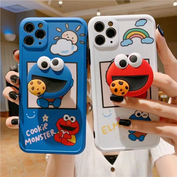 Sesame Street セサミストリート クッキーモンスター Iphone 12 Pro 11 Se2ケース かわいい ボタン付 Cookie Monster Huawei P40 Mate30ケース ソフト 女性向け アイフォンx Xs Xr 8 7カバー