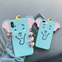 ディズニー iphone 12/12 pro/12 pro max/11/se2ケース ダンボ/Dumbo ストラップ付 かわいい 滑り止め シリコンケース バング型 iPhone X/XS/XRケース 立体柄 アイフォン8/7/6カバーメンズ レディーズ 