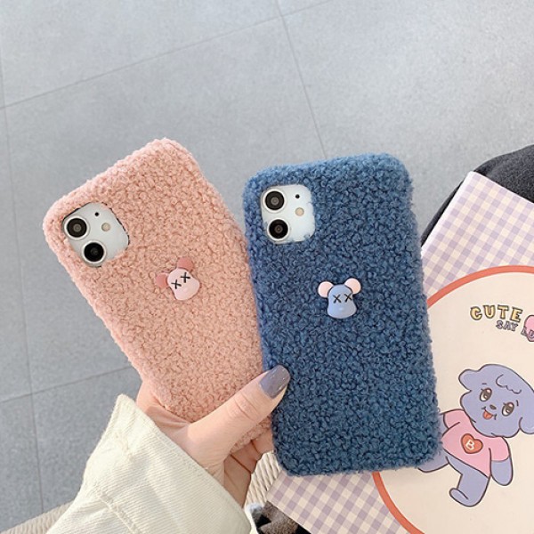 kaws ザ・シンプソンズ iphone 12/12 pro/12 max/12 pro max/11 pro max/se2ケース カウズ フワフワ 毛系 Huawei p30/p30 pro/p20/p20 pro/mate30/mate30 pro/mate20/mate20 proケース 可愛い ジャケット型 OPPO R15/R17 Proケース 耐衝撃 アイフォンx/xs/xr/8/7/6カバー レディーズ