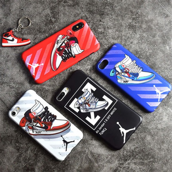 オフホワイト Air Jordan ブランド iPhone 12 pro/12 mini/12 pro max/11 pro max/se2ケース バスケットボール靴 絵柄 スニーカー ジャケット off white ジョーダン アイフォン12/11/11 pro/x/xr/xs max/xs/8/7/6/6Sスマホケース メンズ レディース 