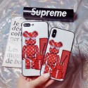 シュプリーム ブランド iPhone 12/12 pro/12 pro max/11 pro/11 pro maxケース 可愛い SUPREME ルイヴィトン LV  熊柄 個性 TPU アイフォン12 mini/11/se2/x/xr/xs/8/7/6カバー ジャケット型 メンズ レディーズ