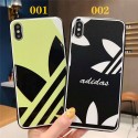 アディダス ブランド iphone 12/12 pro/12 mini/12 pro max/11/11 pro/11 pro max/se2ケース オシャレ Adidas 運動風 iphone x/xr/xs max/xsケース クローバー アイフォン 8/7/6s plusケース ファッション メンズ レディース