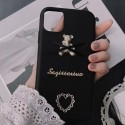 スワロフスキー/Swarovski iphone 12/12 pro/12 pro max/11/se2ケース かわいい ジャケット型 Kris Bear クリスベア キラキラ メッキ iPhone X/XS/XRケース Sagittarius アイフォン8/7カバー メンズ レディーズ