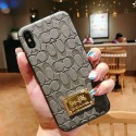 コーチ ブランド Galaxy s20 iPhone 12 pro max/12 mini/11/x/xr/xs maxケース キャリッジ柄 Coach レザー 贅沢風 オシャレ Galaxy s20 plus/s20 ultra/note20/note20 ultraケース モノグラム 金属 アイフォン12/12 pro/8/7/6sカバー Huawei Mate40/P40/Mate30/P30スマホケース ファッション レディース