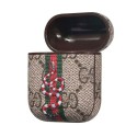 人気 ブランド Gucci AirPods 3/pro収納ケース キズ防止 耐衝撃 オシャレ刺繍付き グッチ エアーポッズ2/1/3用カバーケース カラビナ付き 持ち運び便利 airpods pro レザーケース 高品質 ファッション 男女