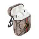 人気 ブランド Gucci AirPods 3/pro収納ケース キズ防止 耐衝撃 オシャレ刺繍付き グッチ エアーポッズ2/1/3用カバーケース カラビナ付き 持ち運び便利 airpods pro レザーケース 高品質 ファッション 男女