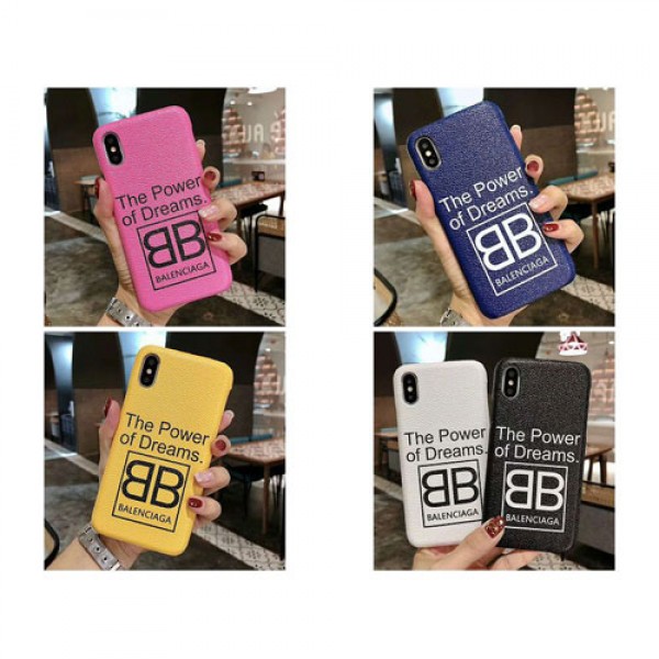 バレンシアガ ブランド iphone 12/12 mini/12 pro/12 pro max/x/xs/xr/xs maxケース オシャレ Balenciaga レザー製 個性 スマートフォンケース 韓国風 アイフォン8/7/6カバー メンズ レディーズ