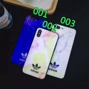 アディダス iphone 12/12 pro/12 mini/12 pro max/11/11 pro/11 pro max/se2ケース ブランド ADIDAS スポーツ風 ストラップ付き IPHONE x/xr/xs maxケース きらきら 背面ガラス オシャレ マーブル紋 iphone x/8/7 plusケース ファッション メンズ レディース