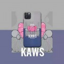 KAWS iphone 12 mini/12 pro max/11 pro max/se2ケース 可愛い カウズ キャラクター ブランド 漫画風 iPhone X/XS/XRケース 個性 カラー 面白い iphone x/xs/xr/8/7/6ケース お洒落 四角保護 ファッション レディース