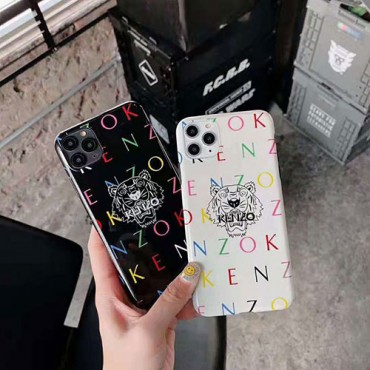 KENZO iphone 11/11 pro max/11 pro/se2ケース かわいい ケンゾー 虎頭付 ブランド iPhone x/xr/xs maxケース カラー柄 おしゃれ ハードケース ins風 シリコンケース 激安 カッコイイ 芸能人愛用 耐衝撃 アイフォン8/7/6/6s plusカバー ファッション