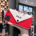 FILA ブランド iphone 12 pro/12 mini/12 pro max/11 pro/11 pro max/se2ケース 封筒型 フィラ 個性 Fila 韓国風 ストラップ付き レザー アイフォン 12/11/x/xr/xs max/8/7 plusケース カード入れ ポケット付き オシャレ ファッション レディース 