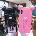 kaws iphone 12/12 pro/12 max/12 pro max/11 pro max/se2ケース おしゃれ カウズ 立体柄 背面ガラス Huawei p30/p30 pro/p20/p20 pro/mate30/mate30 pro/mate20/mate20 proケース シリコンケース OPPO R15/R17 Proケース 四角保護 アイフォンx/xs/xr/8/7/6カバー レディーズ