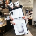 kaws GIOOMY BEER iphone 12/12 pro/12 mini/12 pro max/11 pro max/se2ケース カウズ 立体柄 背面ガラス Huawei p30/mate30ケース おしゃれ OPPO 四角保護 アイフォンx/xs/xr/8/7/6カバー レディーズ