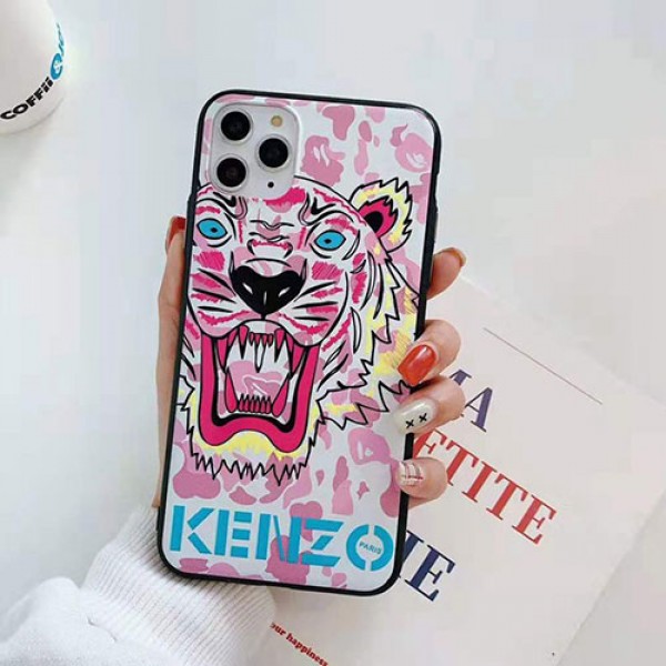 ケンゾーブランド iphone 11/11 pro/11 pro maxケース ジャケット型 虎頭付き KENZO シリコン 滑り止め 激安 iphone x/xs/xr maxスマホケース おしゃれ 耐衝撃 アイフォンx/8/7カバー 超軽量 ファンション 男女兼用