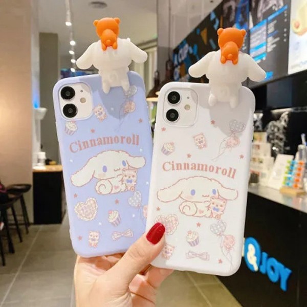 cinnamoroll シナモロール iphone12/12 pro/12 max/12 pro max/11/11 pro/11 pro max/se2ケース かわいい ジャケット型 アニメ iPhone X/XR/XS Maxケース シリコンケース 3D創意 おもしろい アイフォン8/7/6カバー メンズ レディーズ