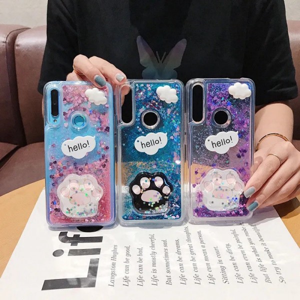 ハローキティ iphone12/12 pro/12 pro max/12 mini/11/11 pro/11 pro max/se2ケース 猫の足 hello kitty 可愛い漫画 キラキラ シリコン製 流れ 透明ケース お洒落 大人気 アイフォンx/xs/xr/8/7/6スマホケース 防塵 男女対応